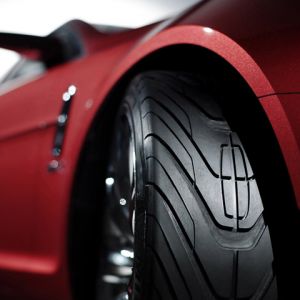 Elegantes Rotes Sportauto
