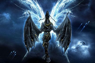 Fantastischer Drachenkrieger