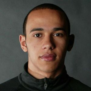 Porträt von Lewis Hamilton