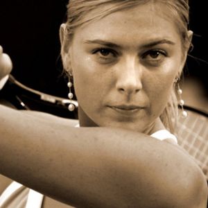 Tennisaktion von Maria Sharapova