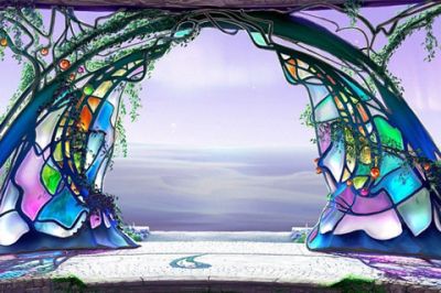 Fantastischer Glasbogen