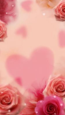 Romantische Rosa Rosen Herz