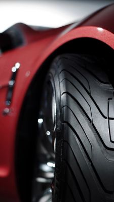 Detail eines Autoreifens