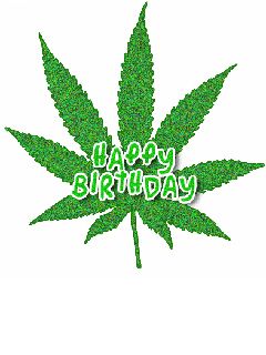 Glücklicher Geburtstag Blatt Design