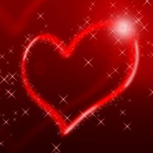 Glitzerndes Rotes Herz