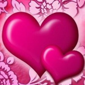 Rosa Herzen Hintergrund