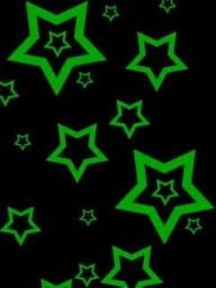 Grüne Sternmuster