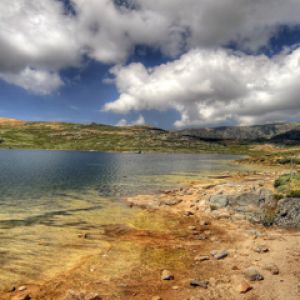 Ruhiger See Landschaft