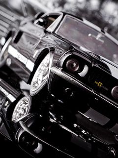 Schwarzes Sportauto