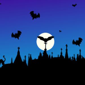 Halloween Nachtsilhouette