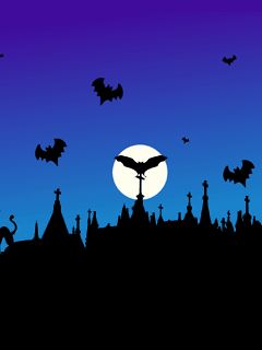 Halloween Nachtsilhouette