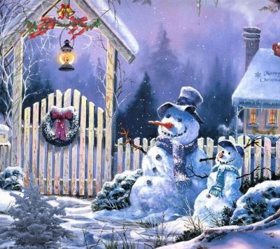 Charmante Winterlandschaft