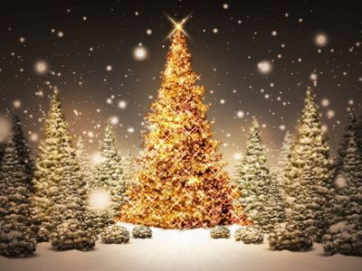 Funkelnder Weihnachtsbaum