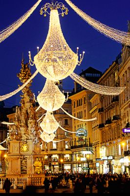 Weihnachtslichter auf dem Platz