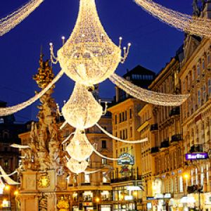 Weihnachtslichter in der Stadt