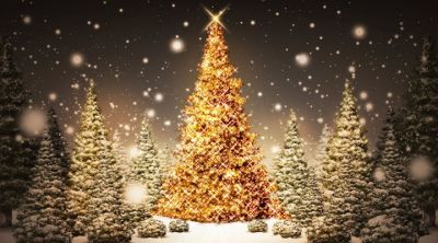 Leuchtender Weihnachtsbaum