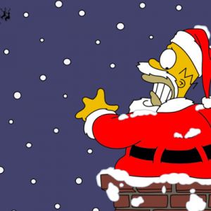 Weihnachtlicher Spaß mit Homer Simpson
