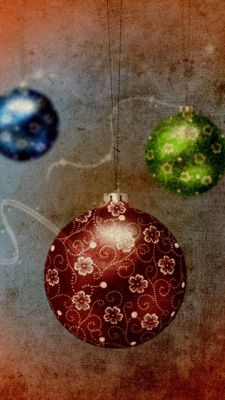 Bunte Weihnachtsornamente