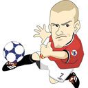 Fußballspieler Cartoon