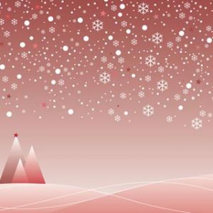 Winterlandschaft mit Schneeflocken