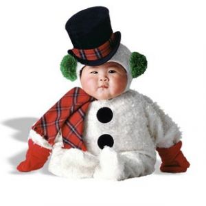 Niedlicher Baby-Schneemann
