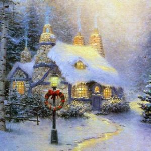 Gemütliche Weihnachts-Hütte