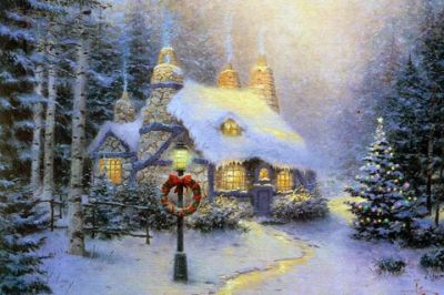 Gemütliche Weihnachts-Hütte