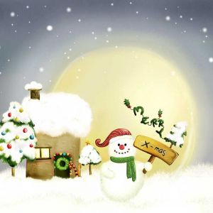 Frohe Weihnachten Schneemann