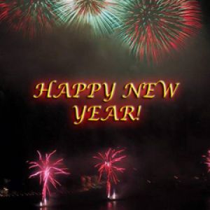 Neujahrsfeuerwerk Feier
