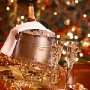Elegante Weihnachtsfeier