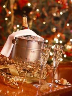 Elegante Weihnachtsfeier