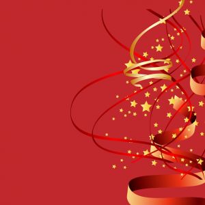 Festliche Rote und Goldene Dekorationen