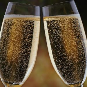 Champagner Toast Feier