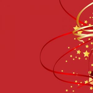 Festliche Rote und Goldene Dekorationen