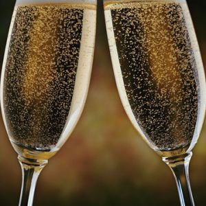 Champagner Toast Feier