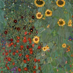 Lebendiger Sonnenblumen Garten