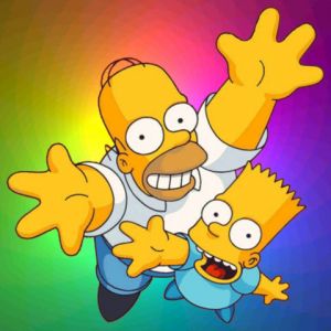 Homer und Bart Simpson