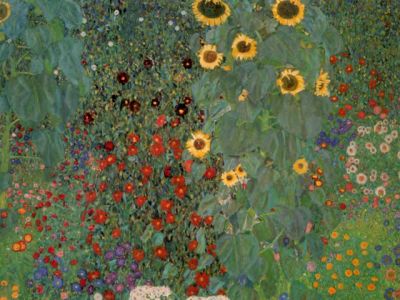Lebendiger Blumen Garten