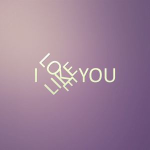 Typografie Ich Liebe Dich