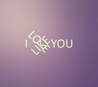 Typografie Ich Liebe Dich