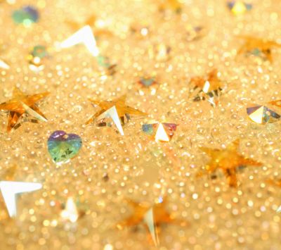 Glänzende Goldene Sterne