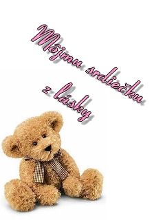 Süßer Teddybär mit Liebesbotschaft