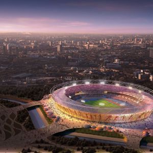Luftaufnahme des Stadions