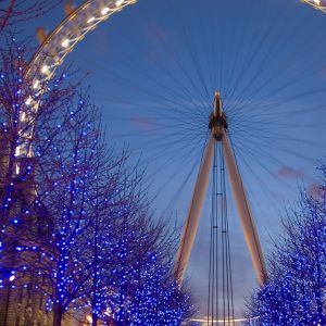 London Eye bei Nacht