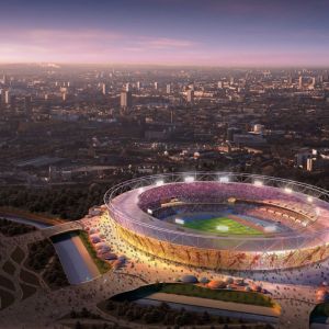 Luftaufnahme des Stadions