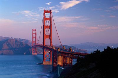 Golden Gate Brücke bei Sonnenuntergang