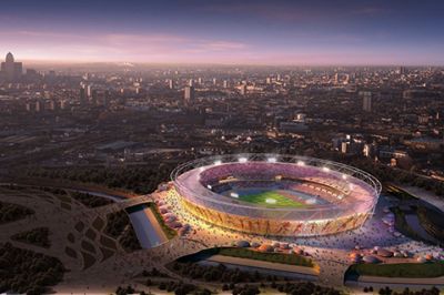 Luftaufnahme des Stadions