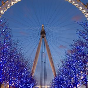 London Eye bei Nacht
