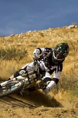 Mountainbiker in Aktion