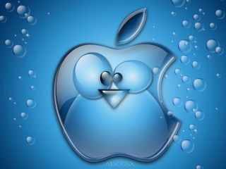 Niedliches Apple-Logo-Design